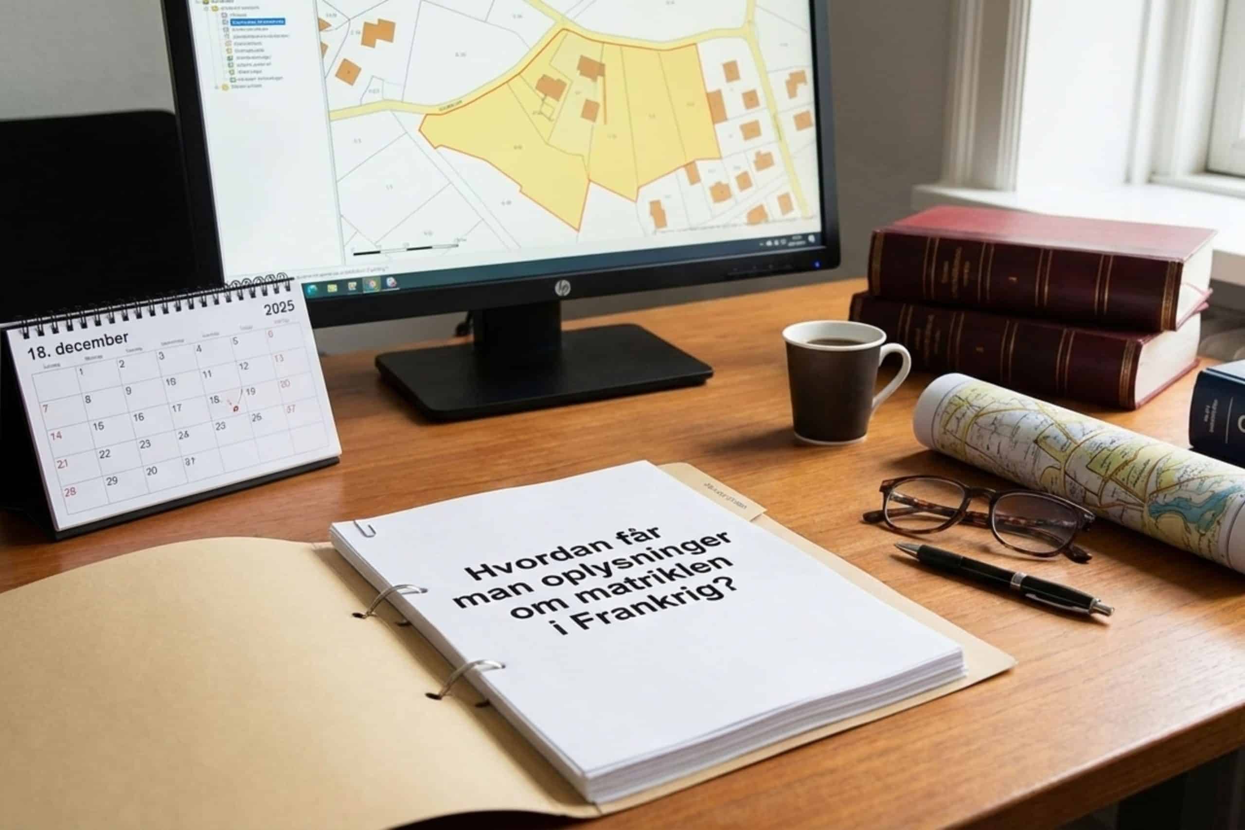 Hvordan får man oplysninger om matriklen i Frankrig?