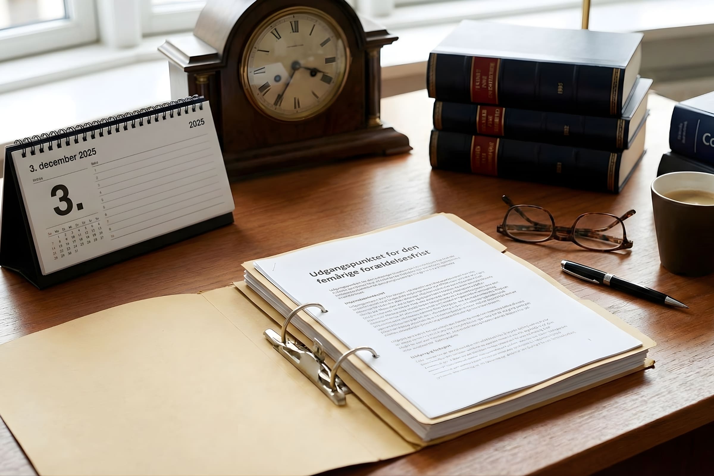 Udgangspunktet for den femårige forældelsesfrist