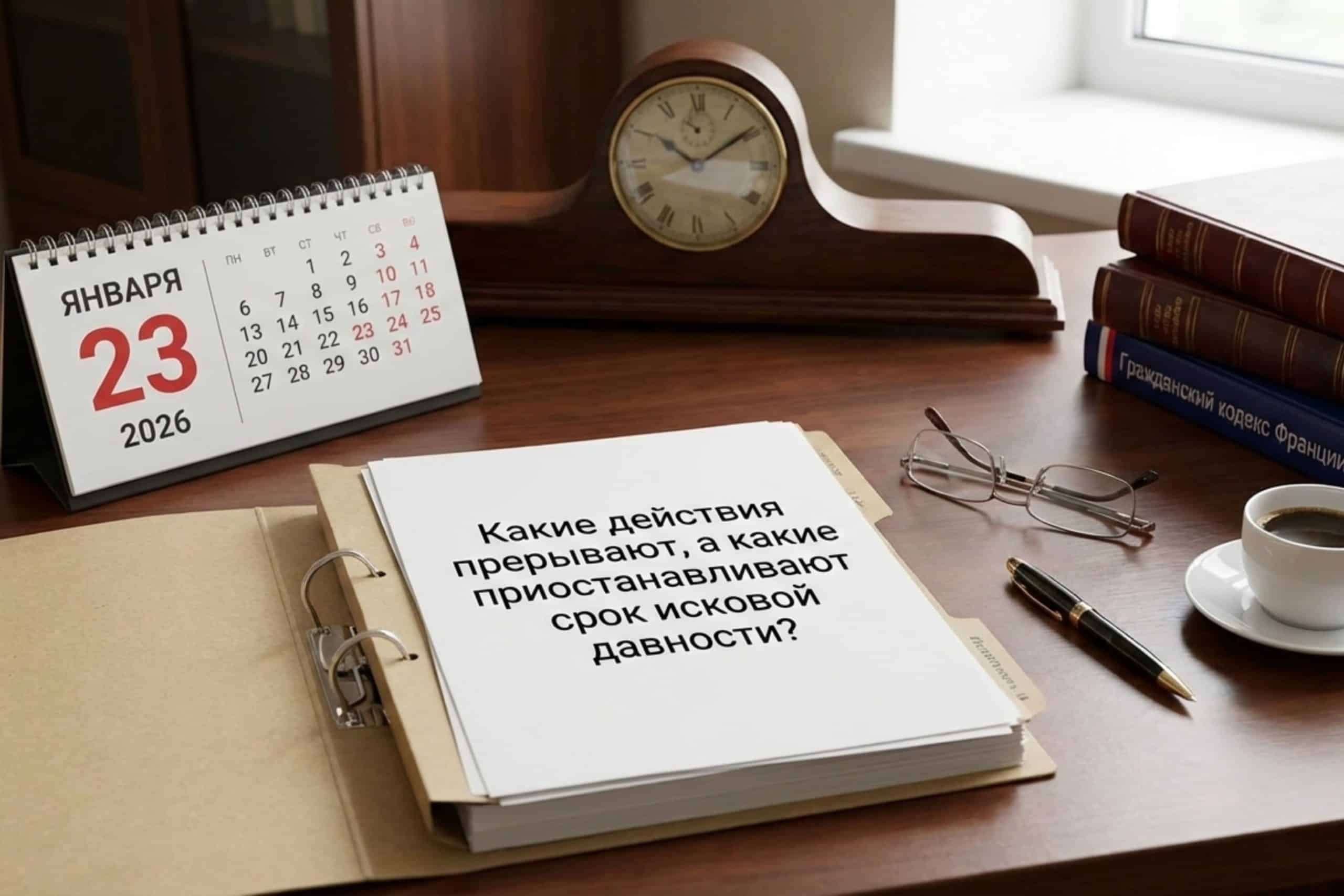 Какие действия прерывают, а какие приостанавливают срок исковой давности?