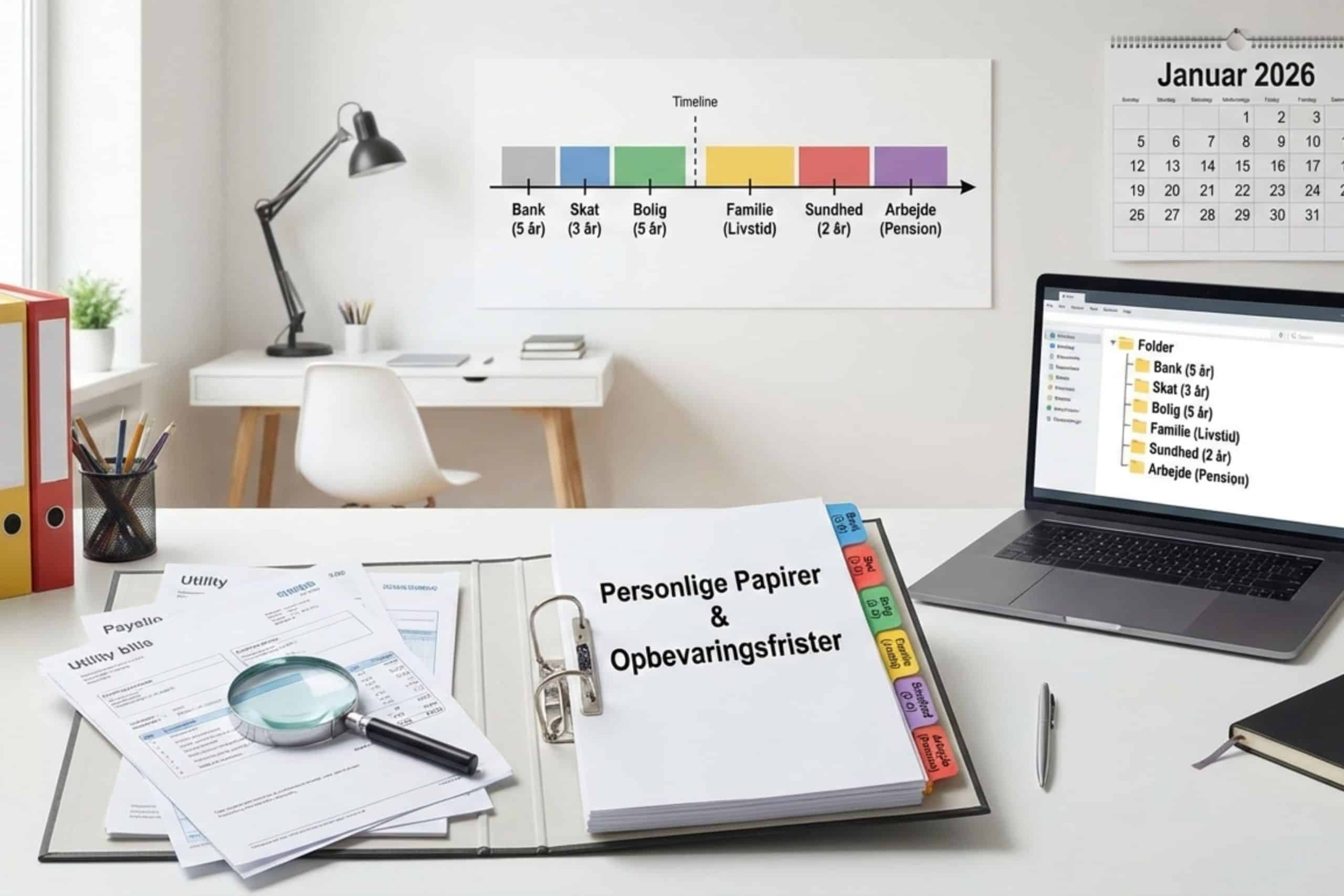 Hvor længe skal du opbevare dine personlige papirer?
