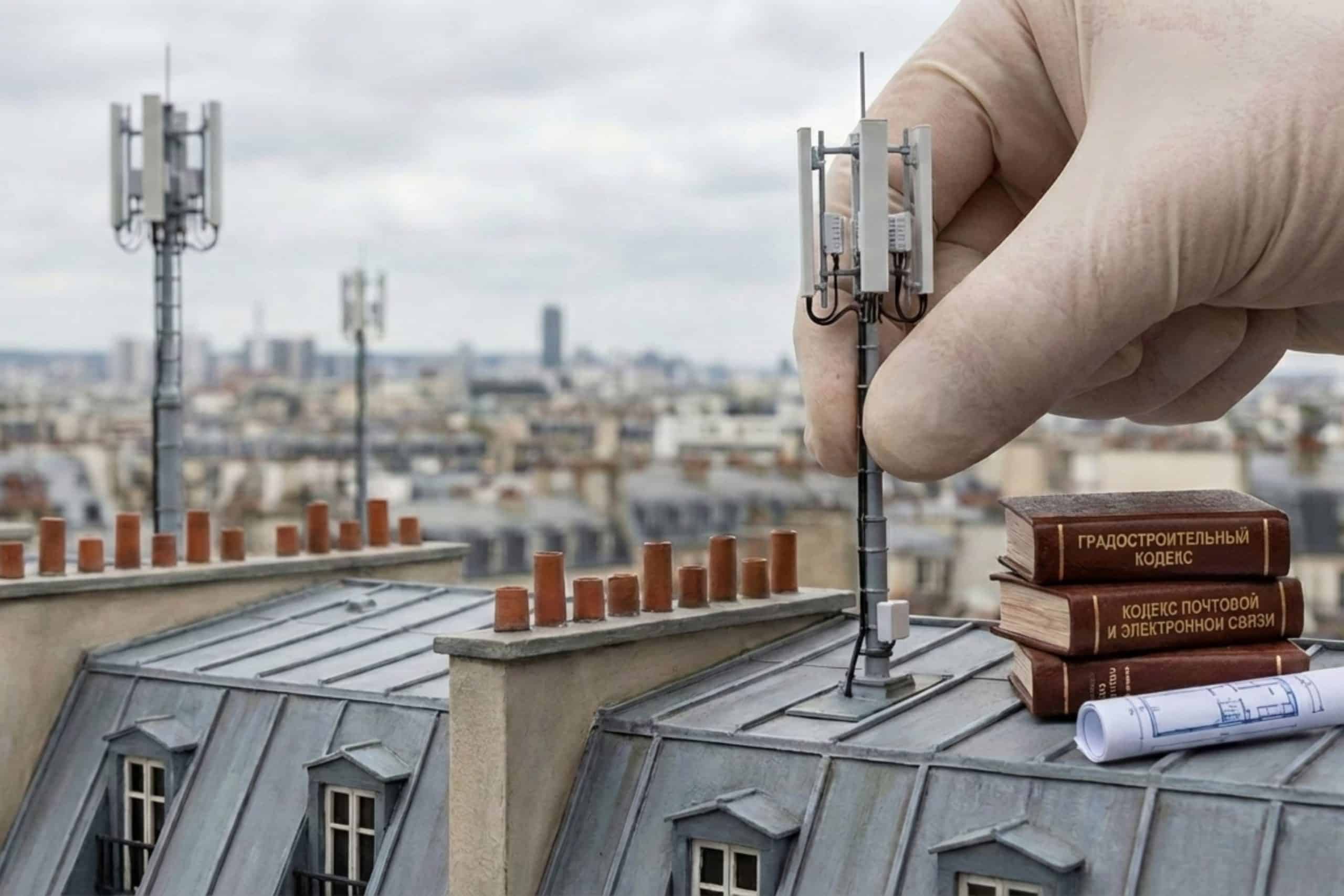 Размещение антенн (вышек сотовой связи) на зданиях: правила и  разрешения во Франции.