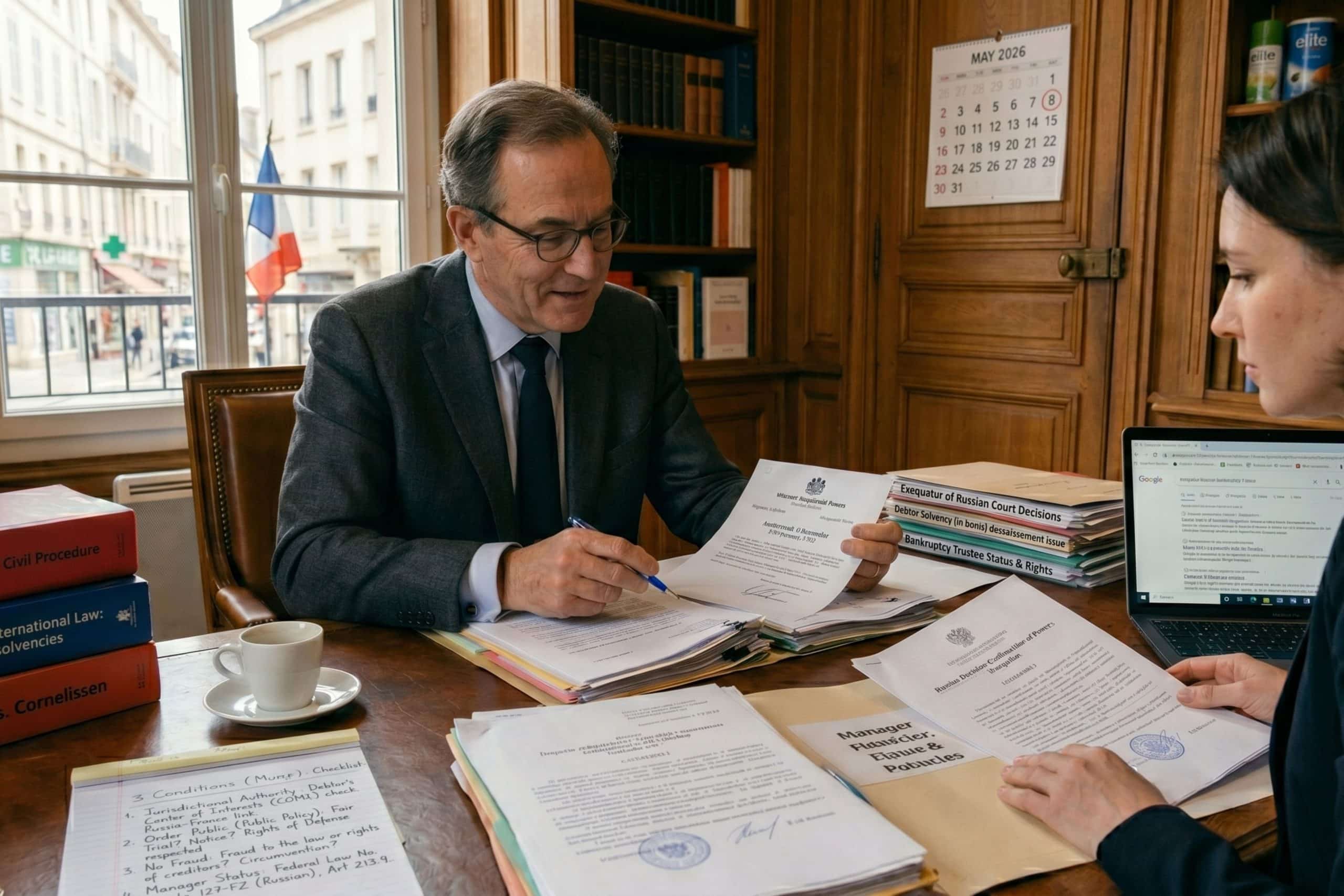 Exequatur in France of Russian Bankruptcy Court Decisions