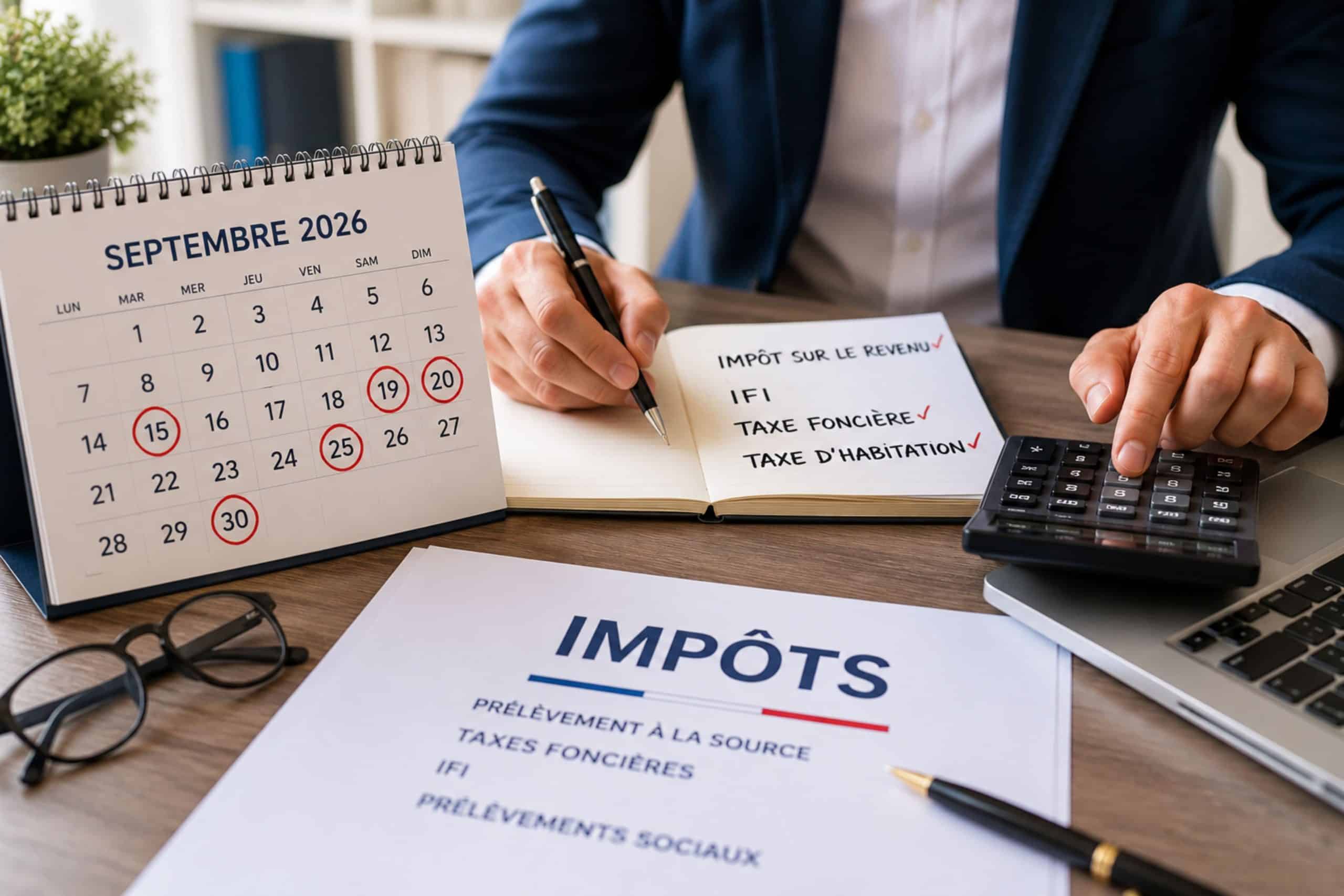 Impôts : les 5 dates clés de septembre 2026